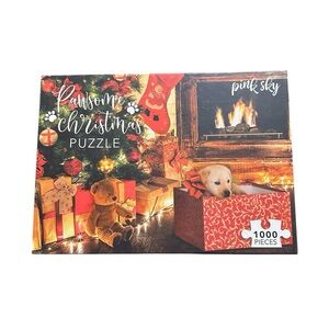 Pink Sky 1000 Pc Jigsaw Puzzle “Pawsome Christmas”